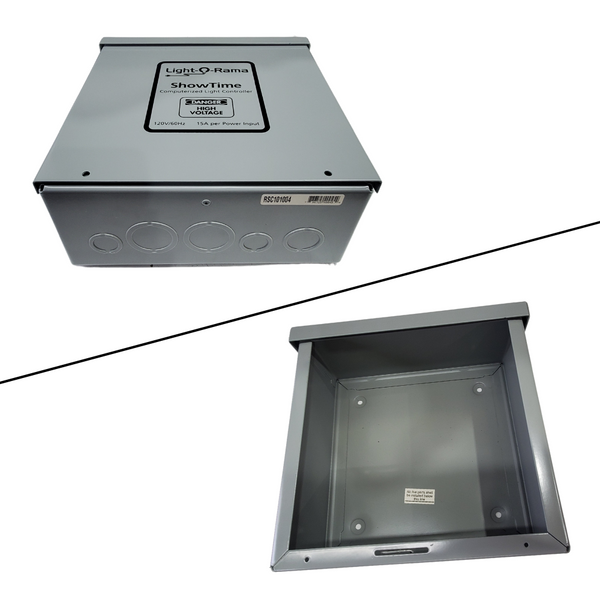 LOR160x Metal Enclosure (Empty) with Face Plate - GARAGE SALE