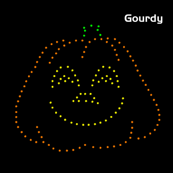 Singing RGB Halloween Pumpkin - Gourdy
