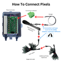 RGB Strings 12V - 50 Count Squares 4" - LOR End Connector