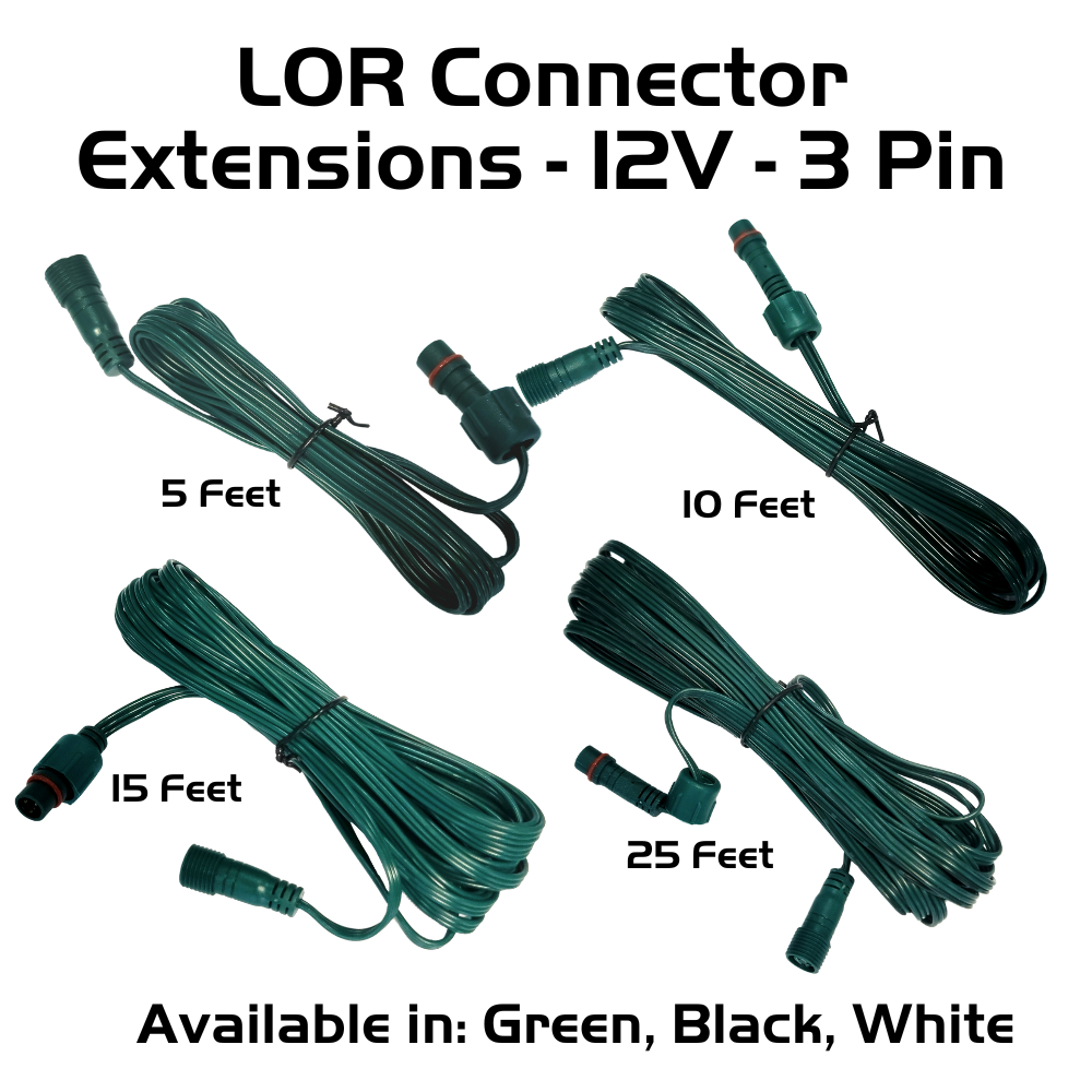 ライトケープ ルルオン Pixel Extensions - 12V - 3 Pin - LOR End Connector | Light-O-Rama