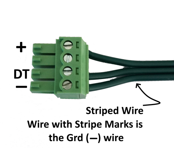 Dangle/Pigtail-12 Volt-3 Pin-White-LOR