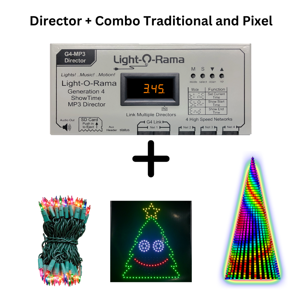 Traditional + Pixel Lights - Director + SD Card Run Show | Light-O-Rama