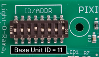 DIP switch settings