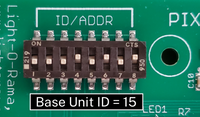DIP switch settings