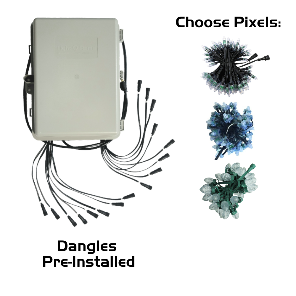 Pixie16 Controller Package with Pixels - 16x100 | Light-O-Rama