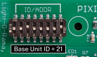 DIP switch settings