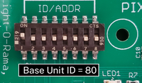 DIP switch settings