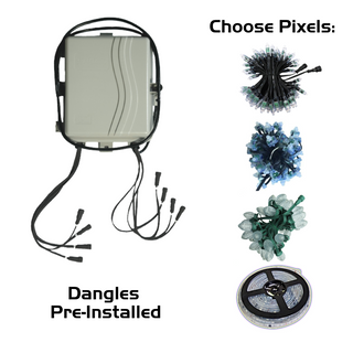 Pixie8 Controller Package with Pixels - 8x50