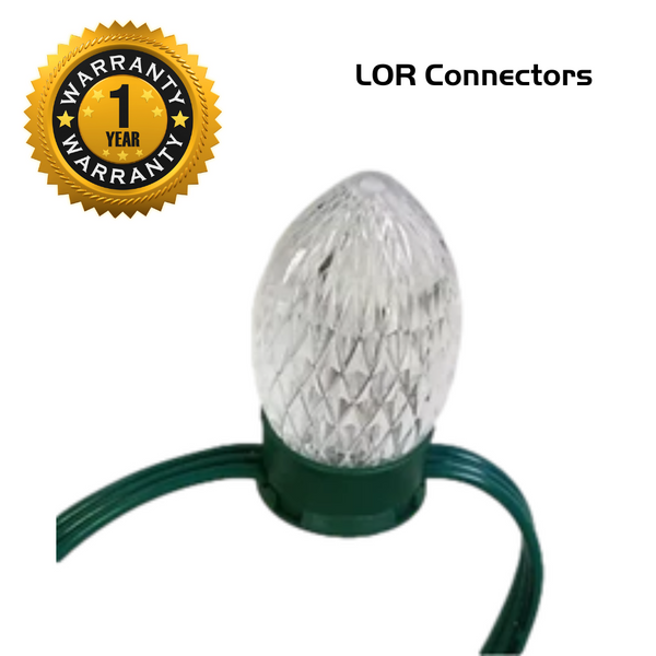 RGB Strings 12V - 50 Count Bulbs 6" - LOR End Connector