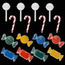 CPC MegaPack - Candypack {8 Wrapped Candies, 4 Lollipops, 4 Candy Canes} (Pixel Bright)-1