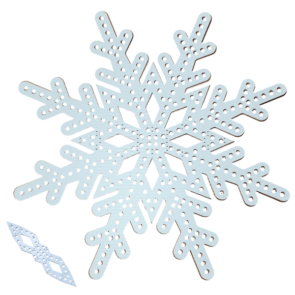 Coro Crystal Snowflake & Backing Piece