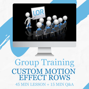 Oct. 19th (Mon) - 9:00-10:00PM Eastern Group Training Session - Mastering Props &amp; Motion Effects in LOR - Oct. 19th (Mon) - 9:00-10:00PM Eastern