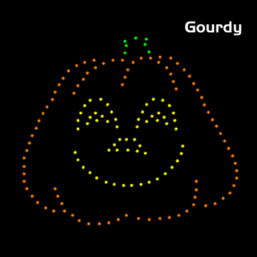 Singing RGB Halloween Pumpkin - Gourdy - 0