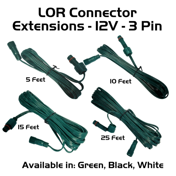 Pixel Extensions - 12V - 3 Pin - LOR End Connector