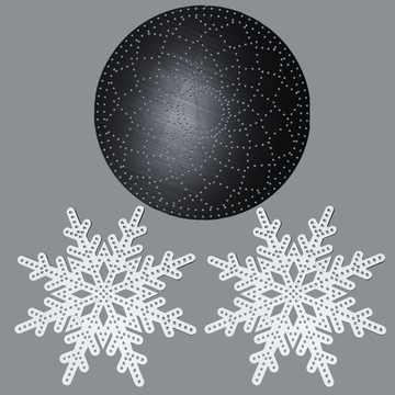CPC MegaPack - 2 Crystal Snowflakes & 1 HD Diamond Mandala (Pixel Bright)