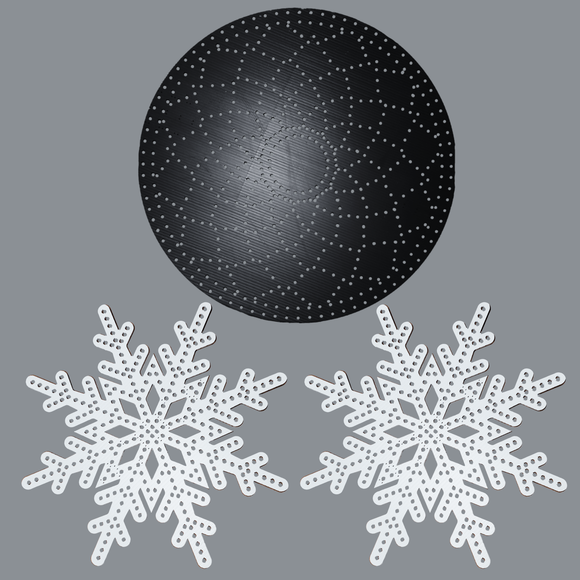 CPC MegaPack - 2 Crystal Snowflakes & 1 HD Diamond Mandala (Pixel Bright)