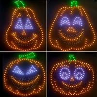 Singing RGB Halloween Pumpkins
