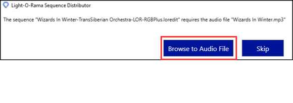 Step 4: The first page of the installer asks you to agree to the terms and conditions. The second page prompts for the audio file from Step 1. 