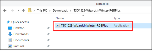 Step 3: Look in your 'Downloads' folder. One file (an .exe) will be in the folder. Double click to start the install process.