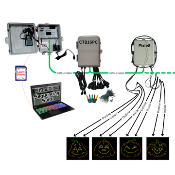 Singing RGB Halloween Pumpkins - 4 Character Bundle - 0