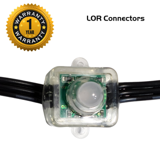 RGB Strings 12V - 50 Count Squares 4" - LOR End Connector