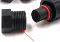 Part - Pixel End Cap Female - Black - Xconnect Connector