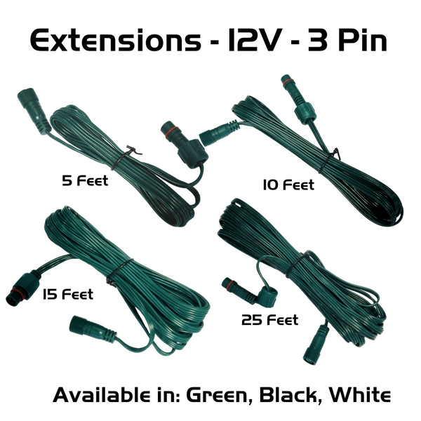 Pixel Extensions - 12V - 3 Pin - LOR End Connector