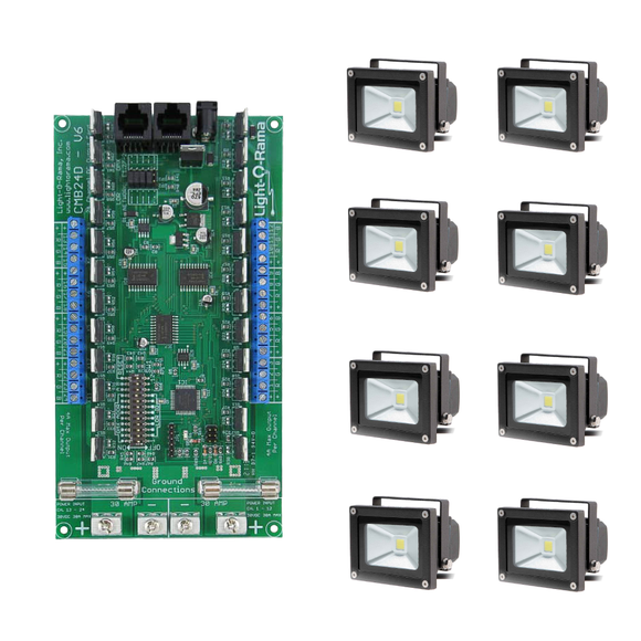10W RGB Flood 8 Pack