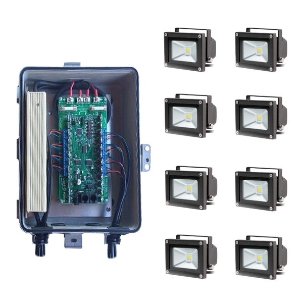 10W RGB Flood Complete Package Light O Rama