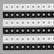 Black Pixel Mounting Strips - Black