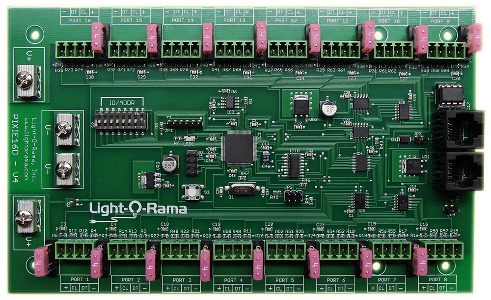 Pixie16 Smart Pixel Controller - Board Only | Light-O-Rama