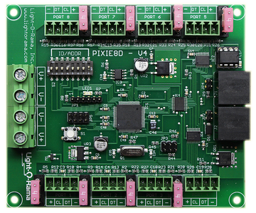 Pixie8 Smart Pixel Controller - Board Only