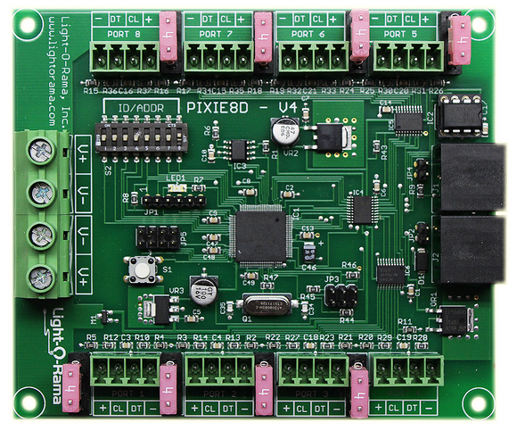 Pixie8 Smart Pixel Controller - Board Only