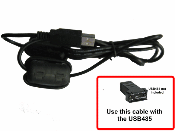 USB485 or USB485-HS - Filtered 6' USB Cable