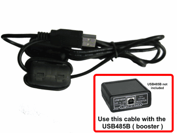 USB485B, USB485ISO, or USB485 4-Port - Filtered 6' USB Cable