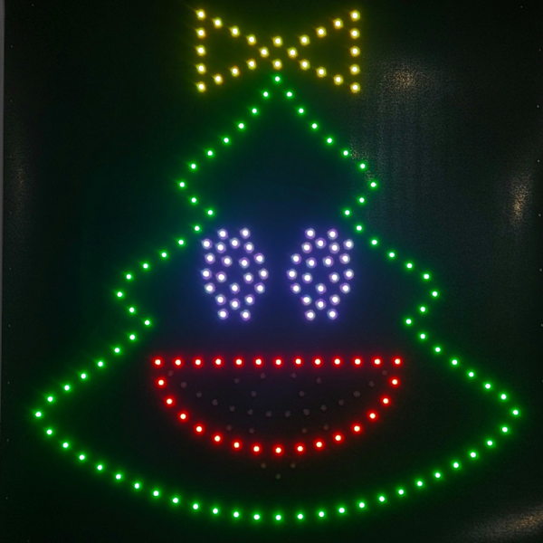 Singing christmas deals tree with face